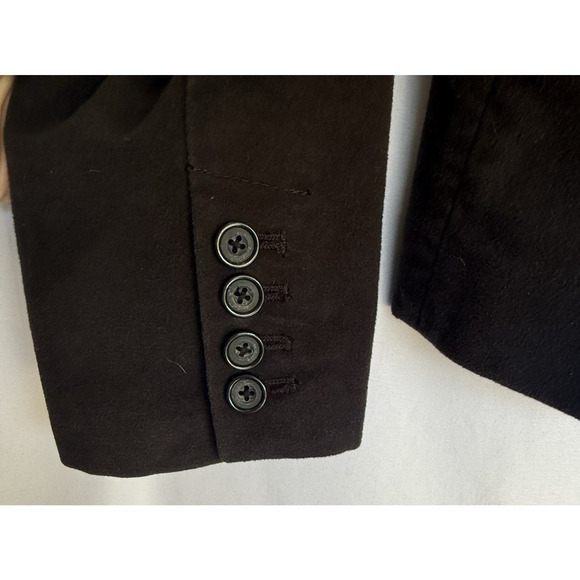 J. Crew Womens Y2K Velour Button Blazer Size M Academia Preppy Outdoor Jacket - Picture 6 of 14